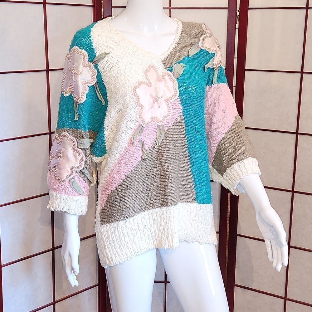 Bonnie & Bill Chunky Knitted Batwing Pullover Sweater